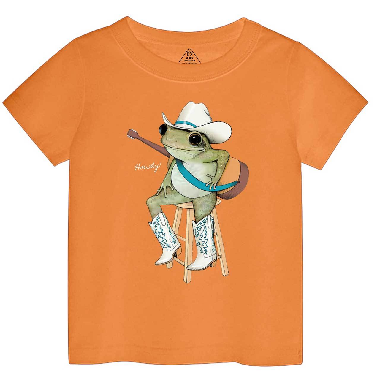 Cowboy Frog Toddler&Kid's Tees Beepumpkin