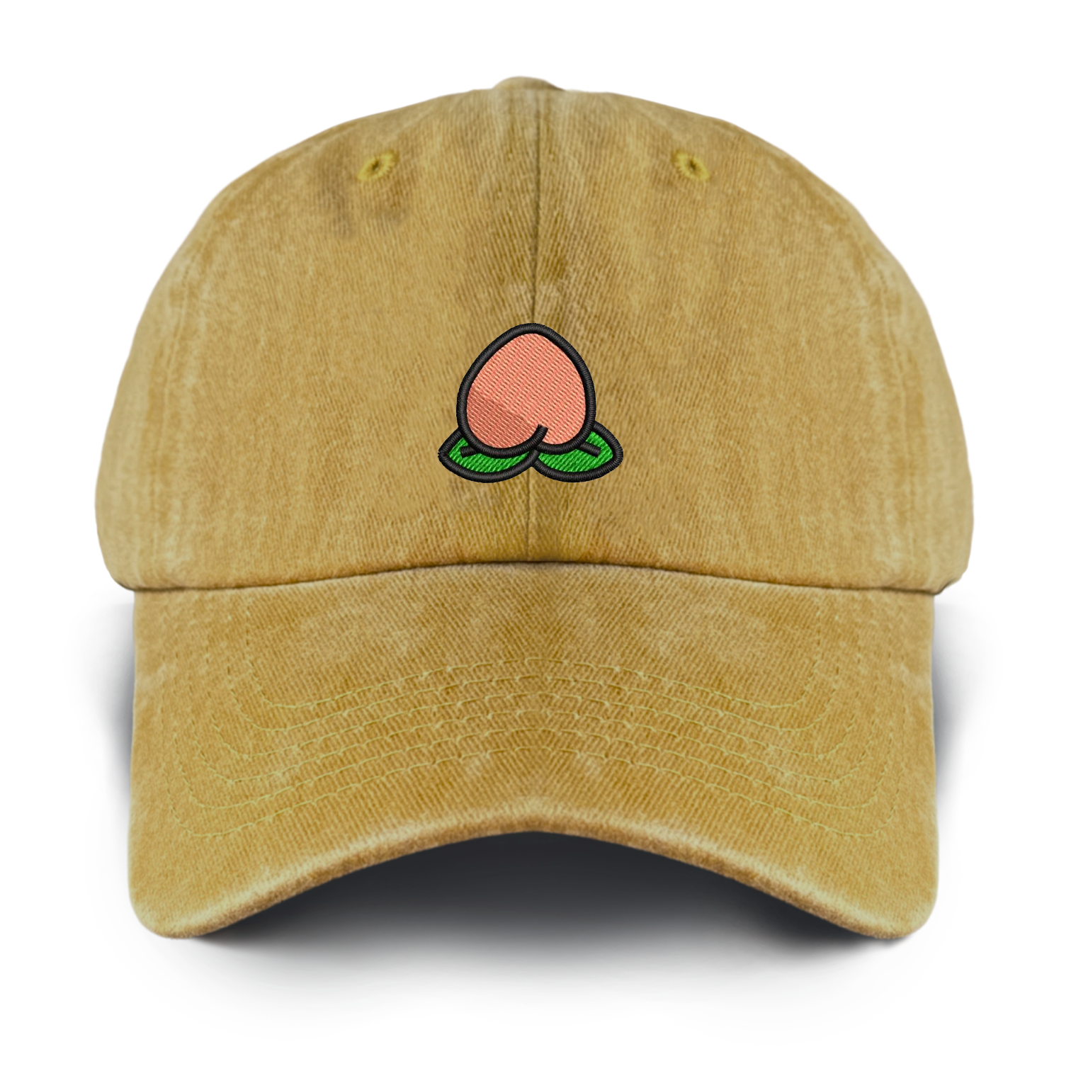 Personalized 17 Types Of Fruit Embroidery Washed Baseball Cap For Kids
