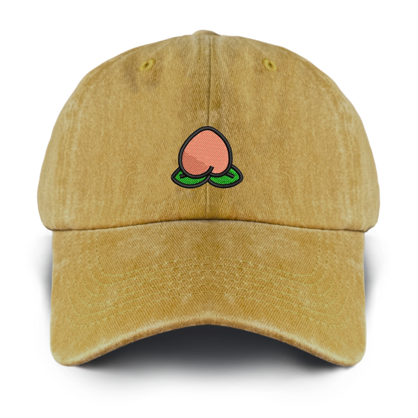 Personalized 17 Types Of Fruit Embroidery Washed Baseball Cap For Kids