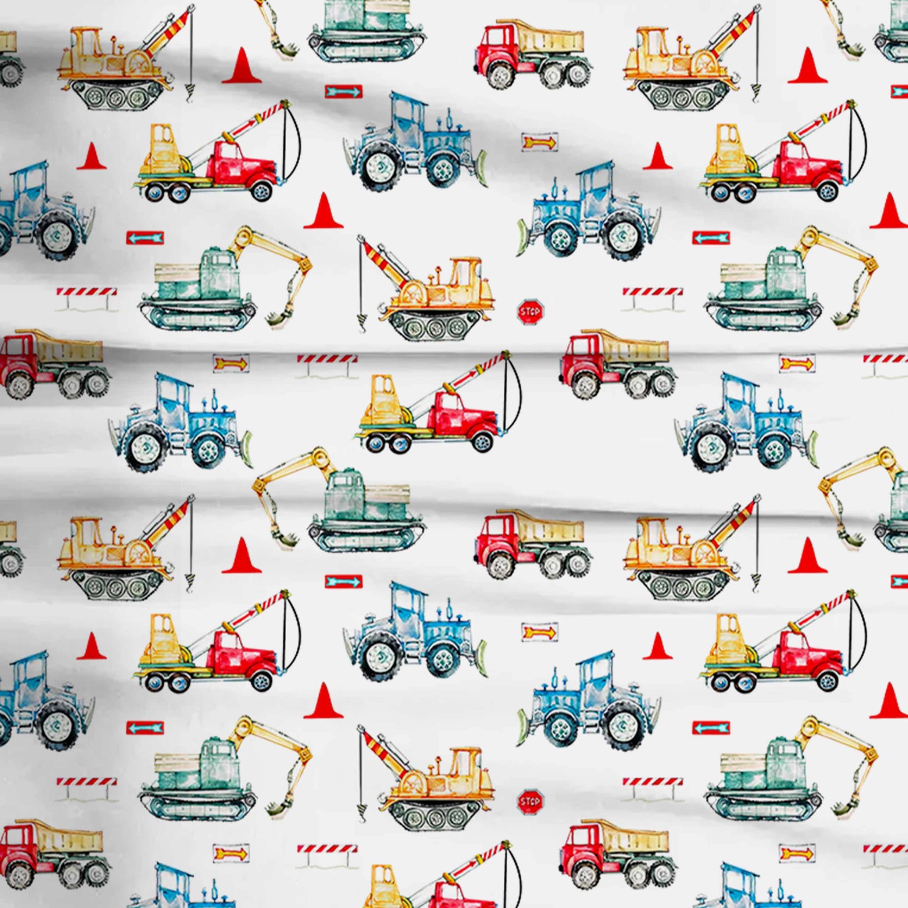 Work Truck Two-Piece Pajama Set For Kids