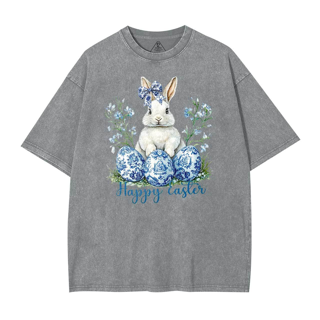 Grand Millennial Easter Mama Washed T-Shirts