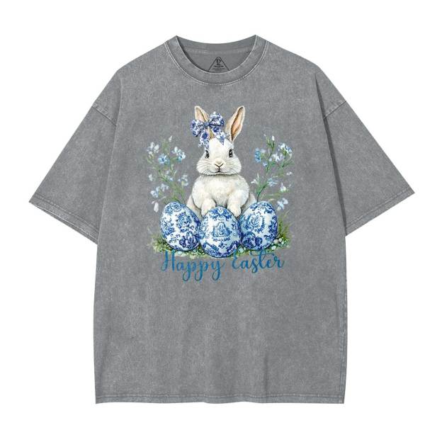 Grand Millennial Easter Mama Washed T-Shirts
