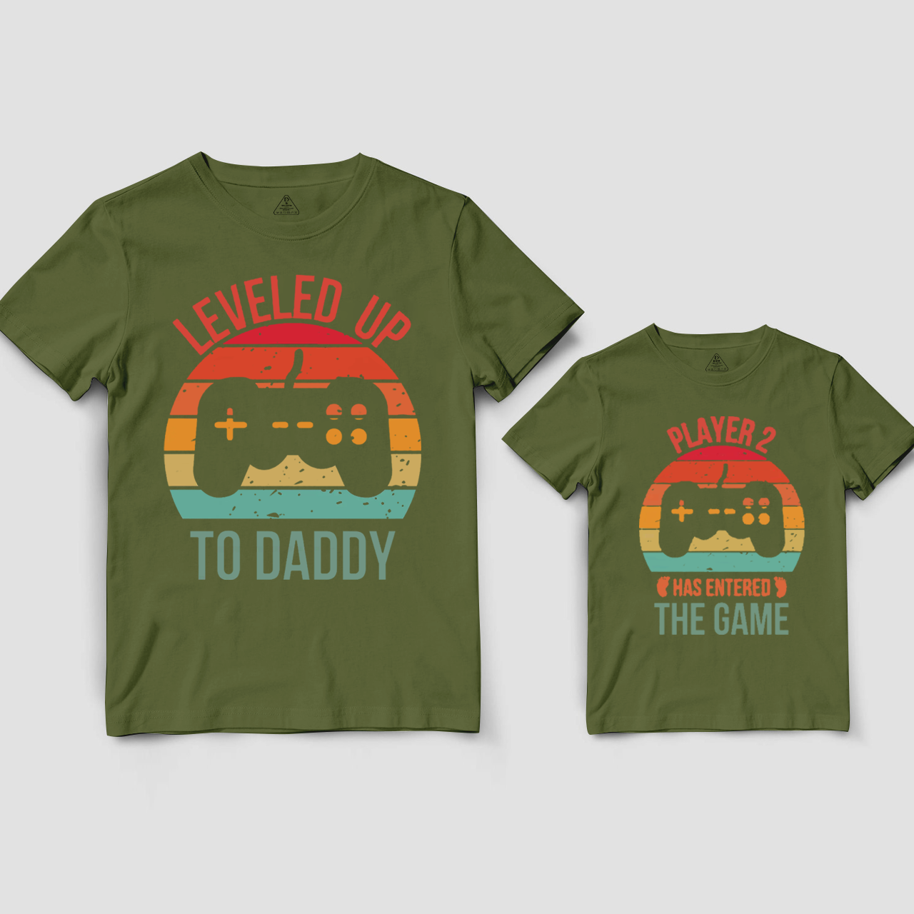 Leveled Up To Daddy Player 2 Has Entered The Game Dad&Me Matching Shirts