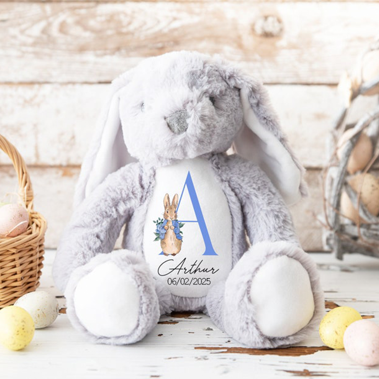 Personalized Name Plush Easter Bunny