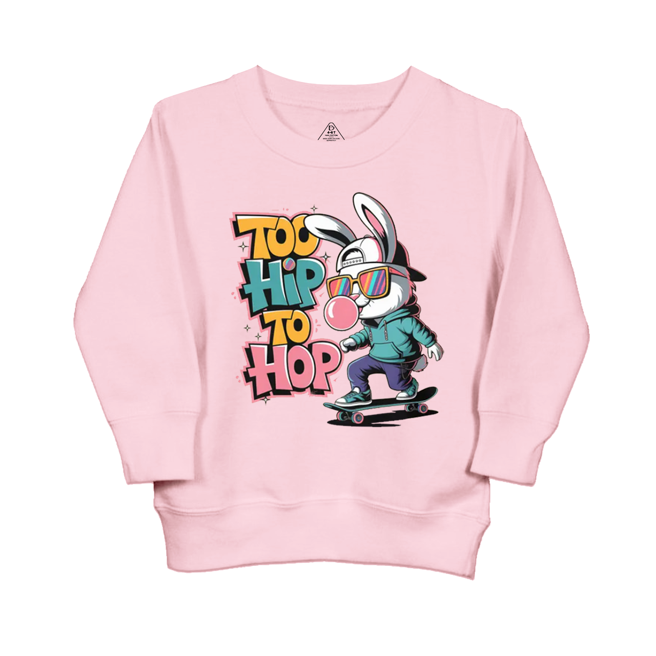 Skateboarding Bunny Kid's Sweatshirt