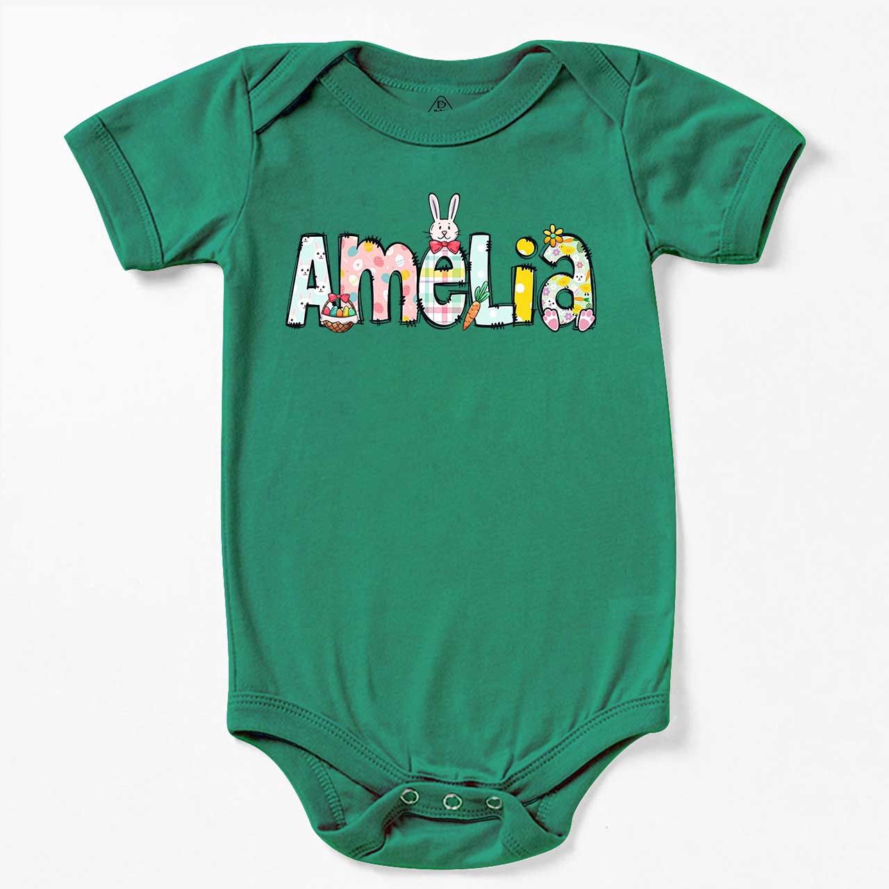 Personalized Easter Alphabet Name Bodysuit Beepumpkin