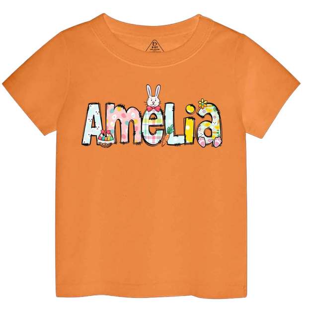 Personalized Easter Alphabet Name Toddler&Kid's Tees Beepumpkin