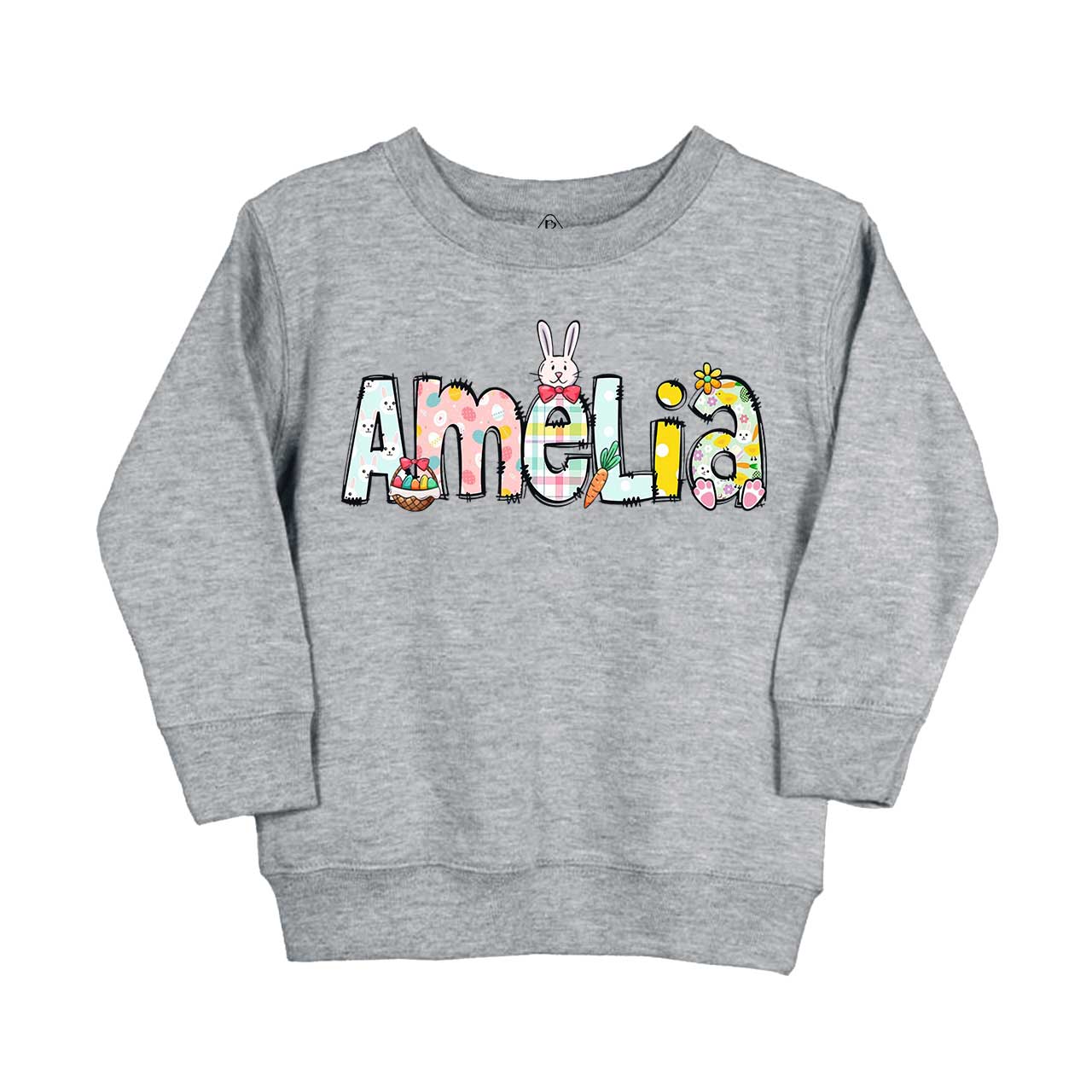Personalized Easter Alphabet Name Kid's Sweatshirt
