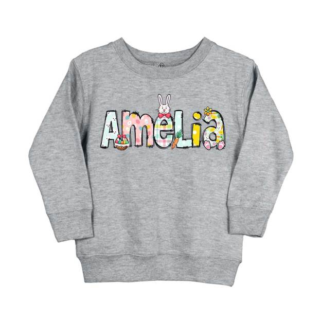 Personalized Easter Alphabet Name Kid's Sweatshirt