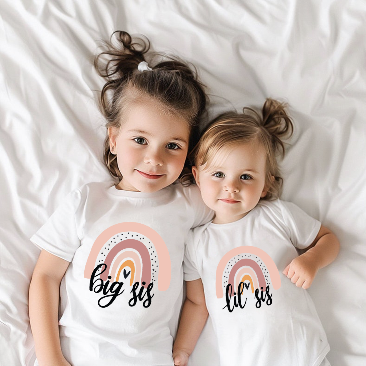 Big Sister Little Sister Matching Tees For Siblings