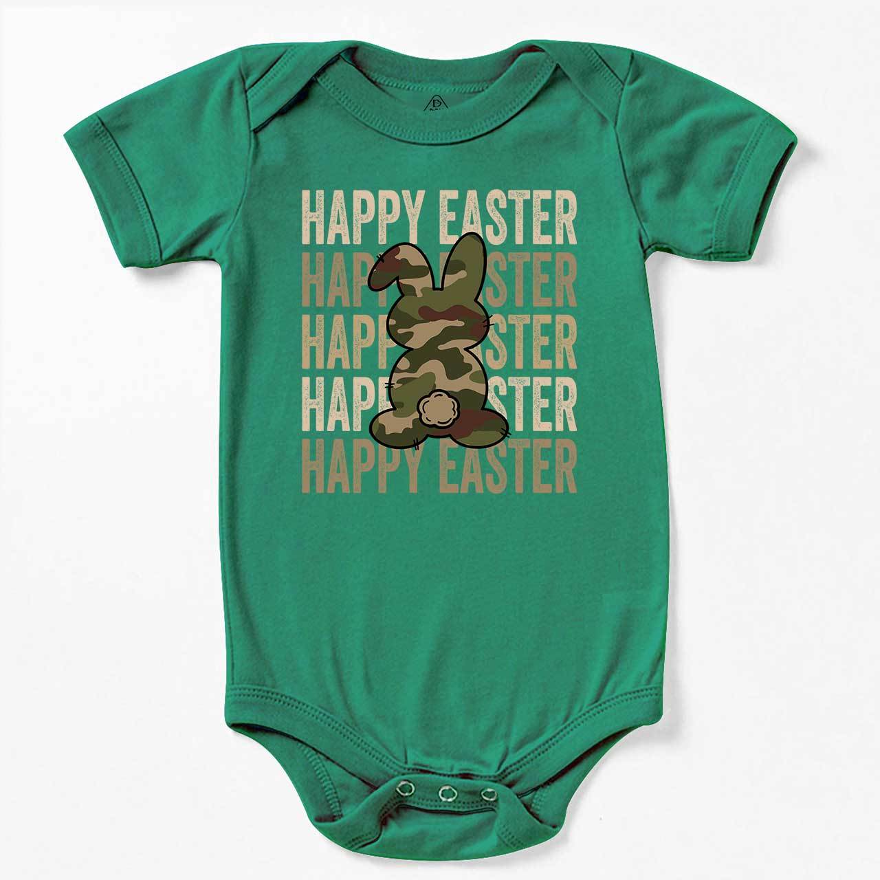 Easter Camouflage Happy Bunny Bodysuit Beepumpkin