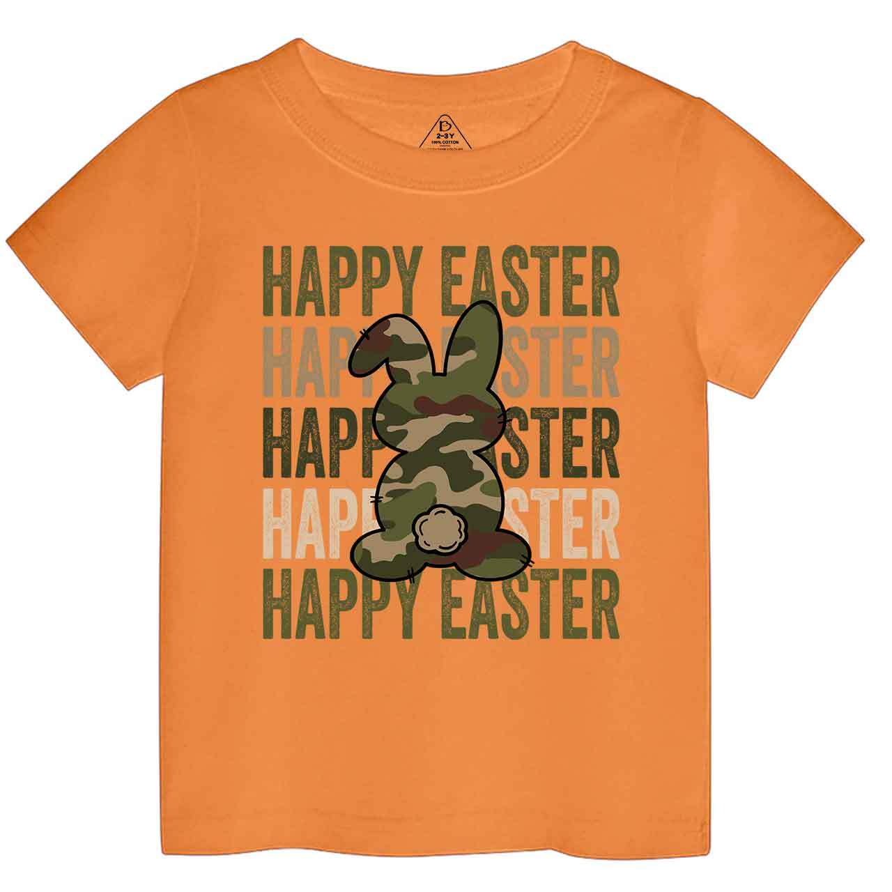Easter Camouflage Happy Bunny Toddler&Kid's Tees Beepumpkin