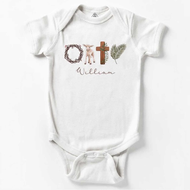 True Story He Is Risen Easter Bodysuit Beepumpkin