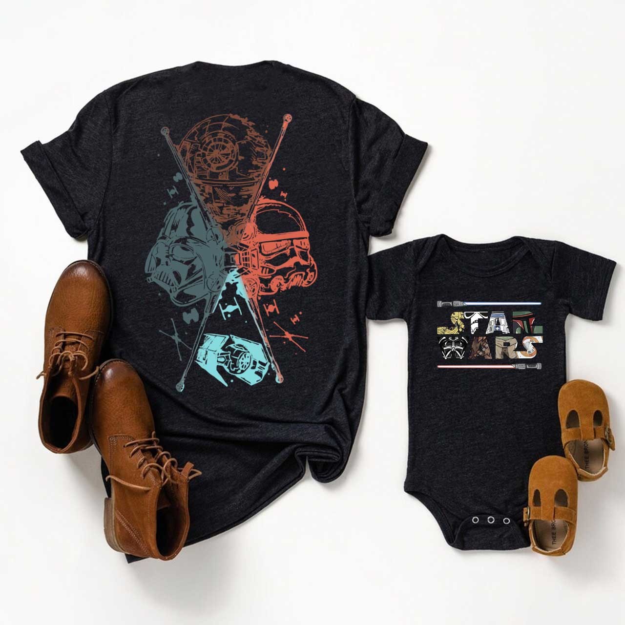 SW Two Sided Dad&Me Matching Shirts