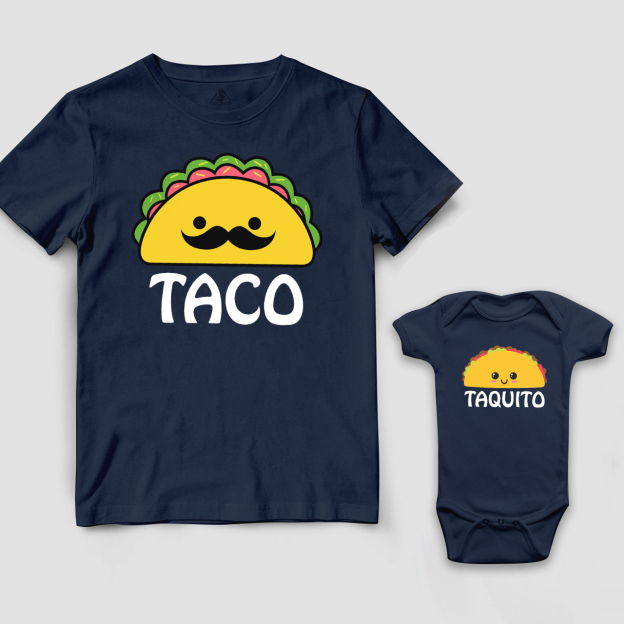 Taco And Taquito Dad&Me Matching Shirts