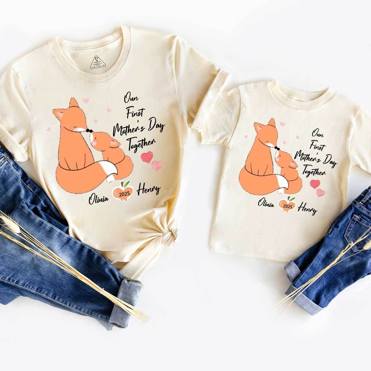 Squirrel First Mother's Day T-Shirts For Mom&Me