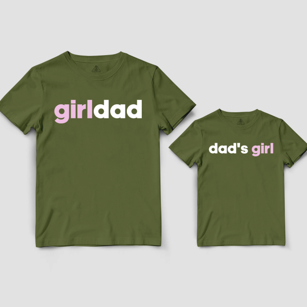 GirlDad BoyDad Matching T-Shirts For Dad&Me