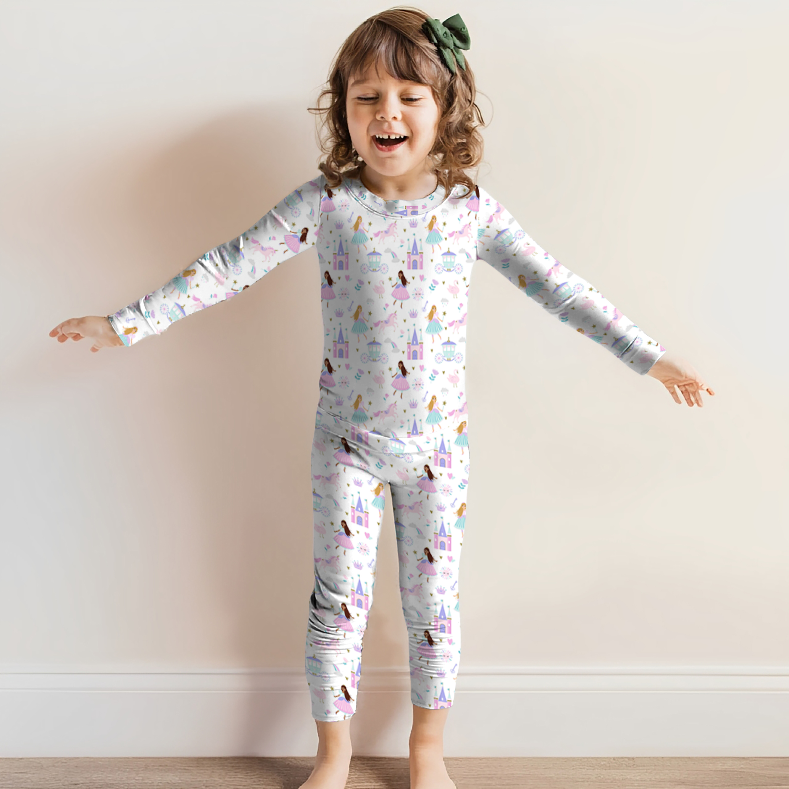 Princess Of The Castle Two-Piece Pajama Set For Kids