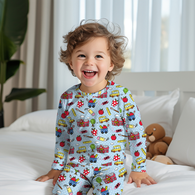 Back To School Two-Piece Pajama Set For Kids