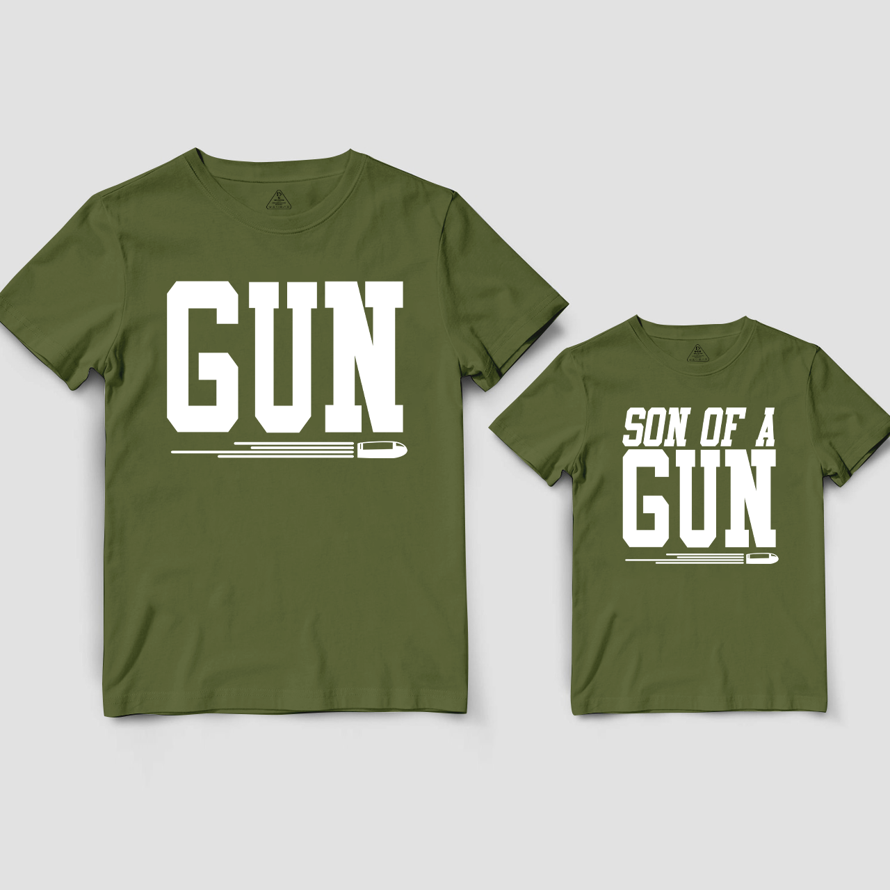 Gun And Son Matching T-Shirts For Dad&Me