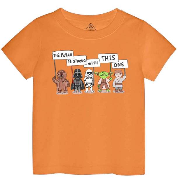 The Force Is Strong With This One Toddler&Kid's Tees Beepumpkin