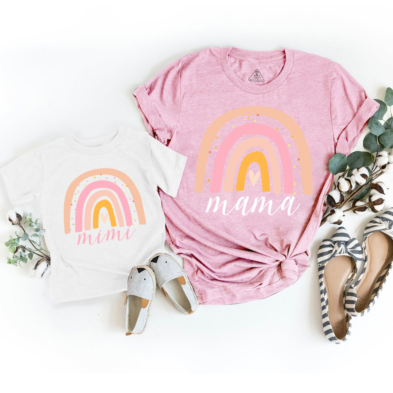 Rainbow Mama&Mini Matching Tees For Mom&Me