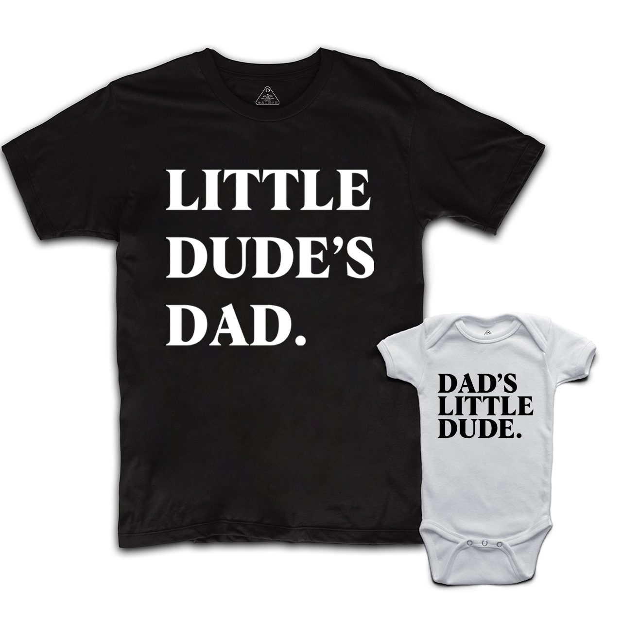 Matching Dad and me Bodysuit & Shirts (Little Dude's)