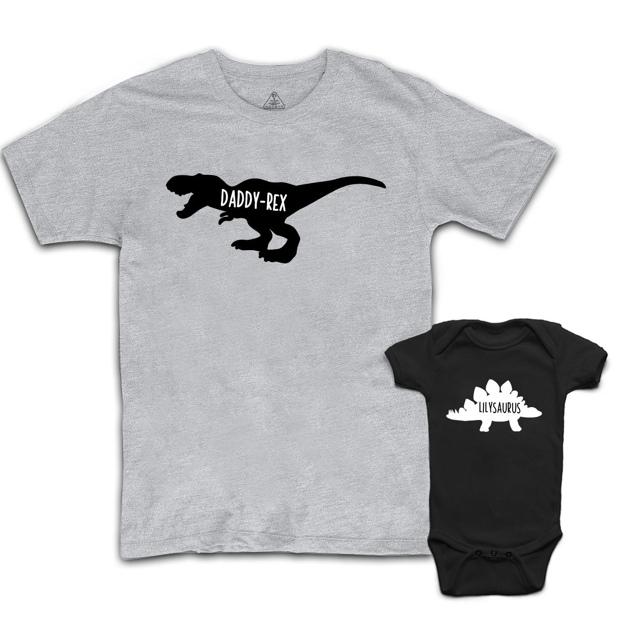 Matching First Dad and me Bodysuit & Shirts (Rex)