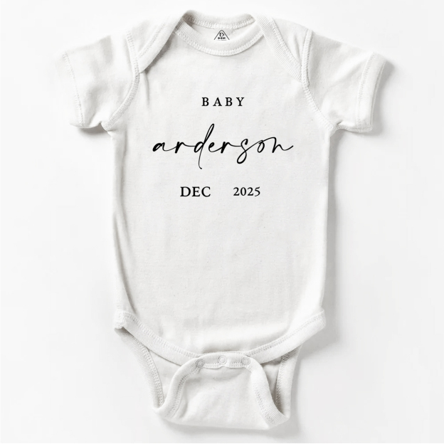 Baby Coming Soon Pregnancy Announcement Bodysuit