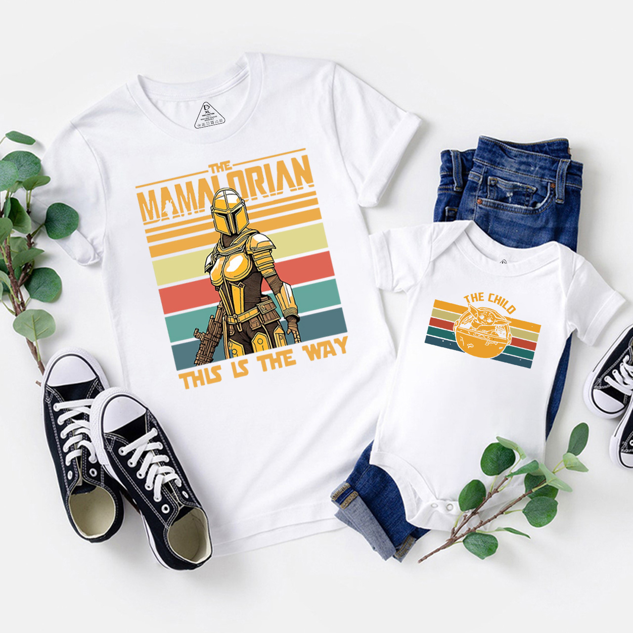Dadalorian And Mamalorian Family Matching Tees Beepumpkin