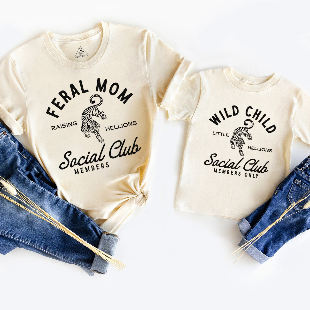Feral Mom Wild Child Mom&Me Matching Tees