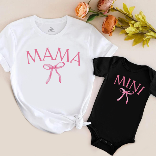 Bow Mommy And Me Matching Tees