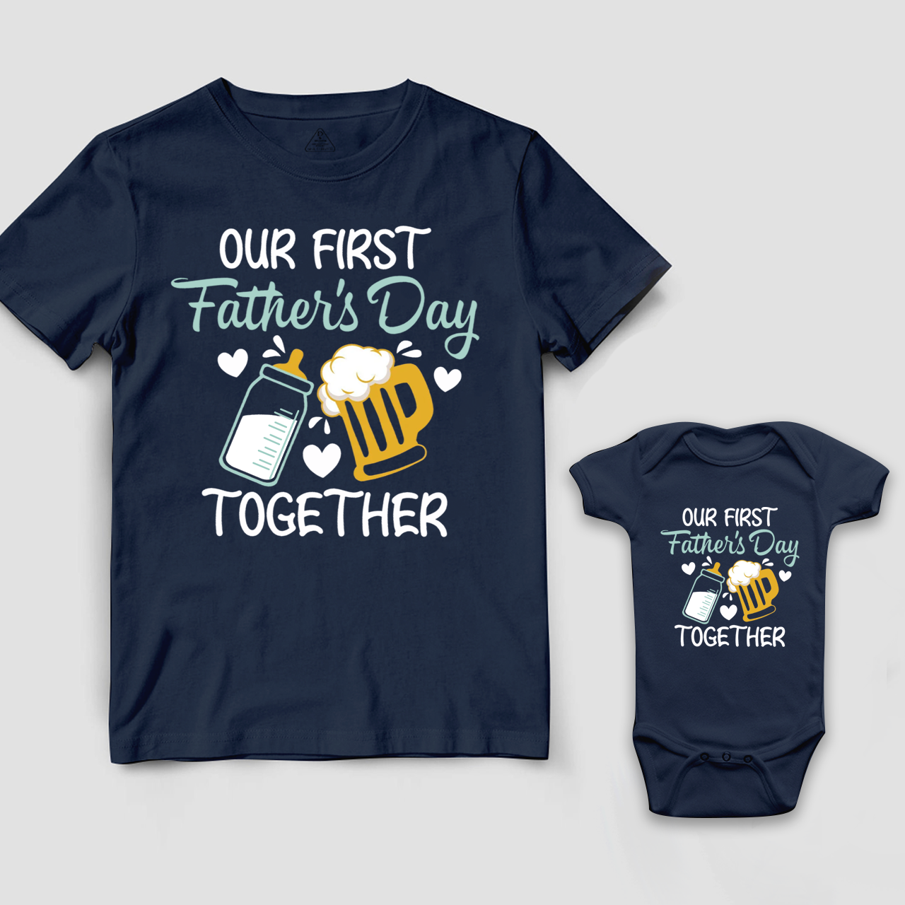 Our First Father's Day Together Dad&Me Matching Shirts