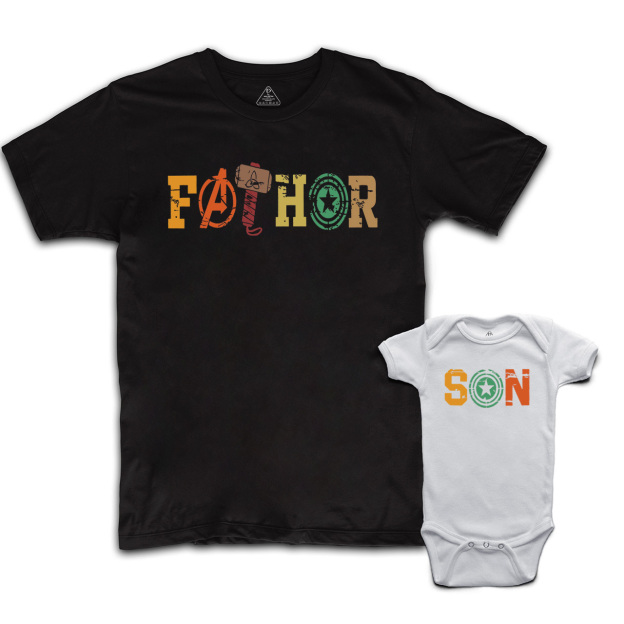Hero Dad&Me Matching Shirts