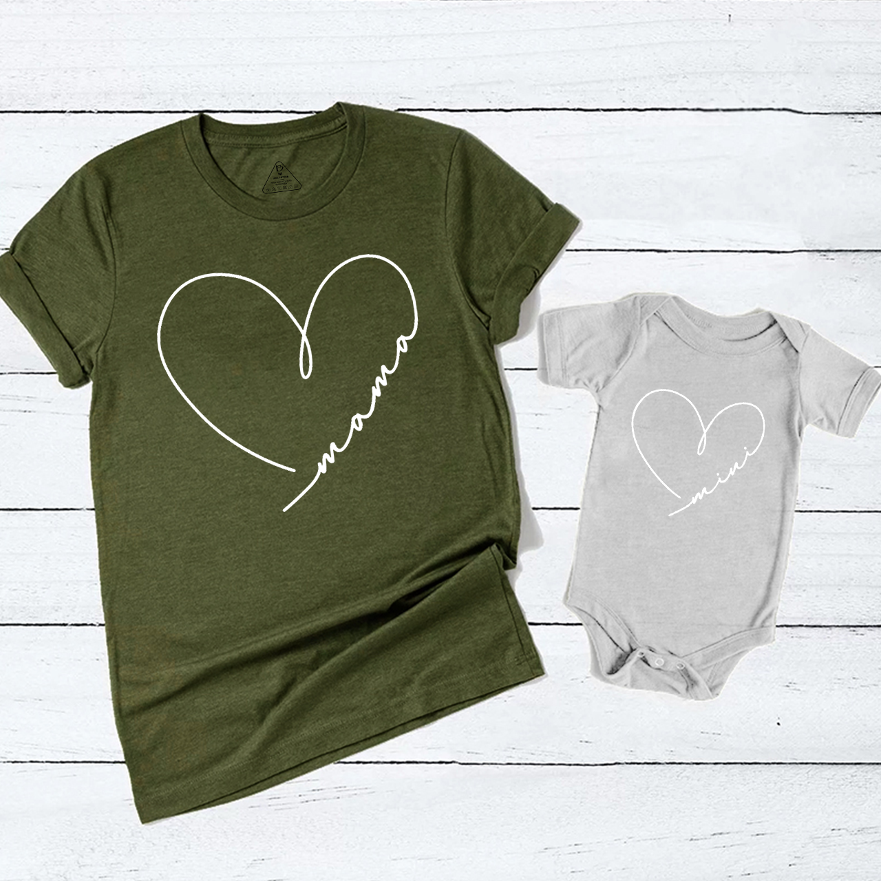 Doodle Heart Mom&Me Matching Tees