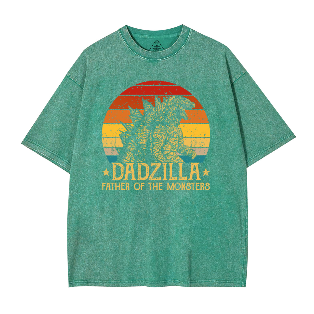Dadzilla Father Of The Monsters Dad Washed T-Shirts