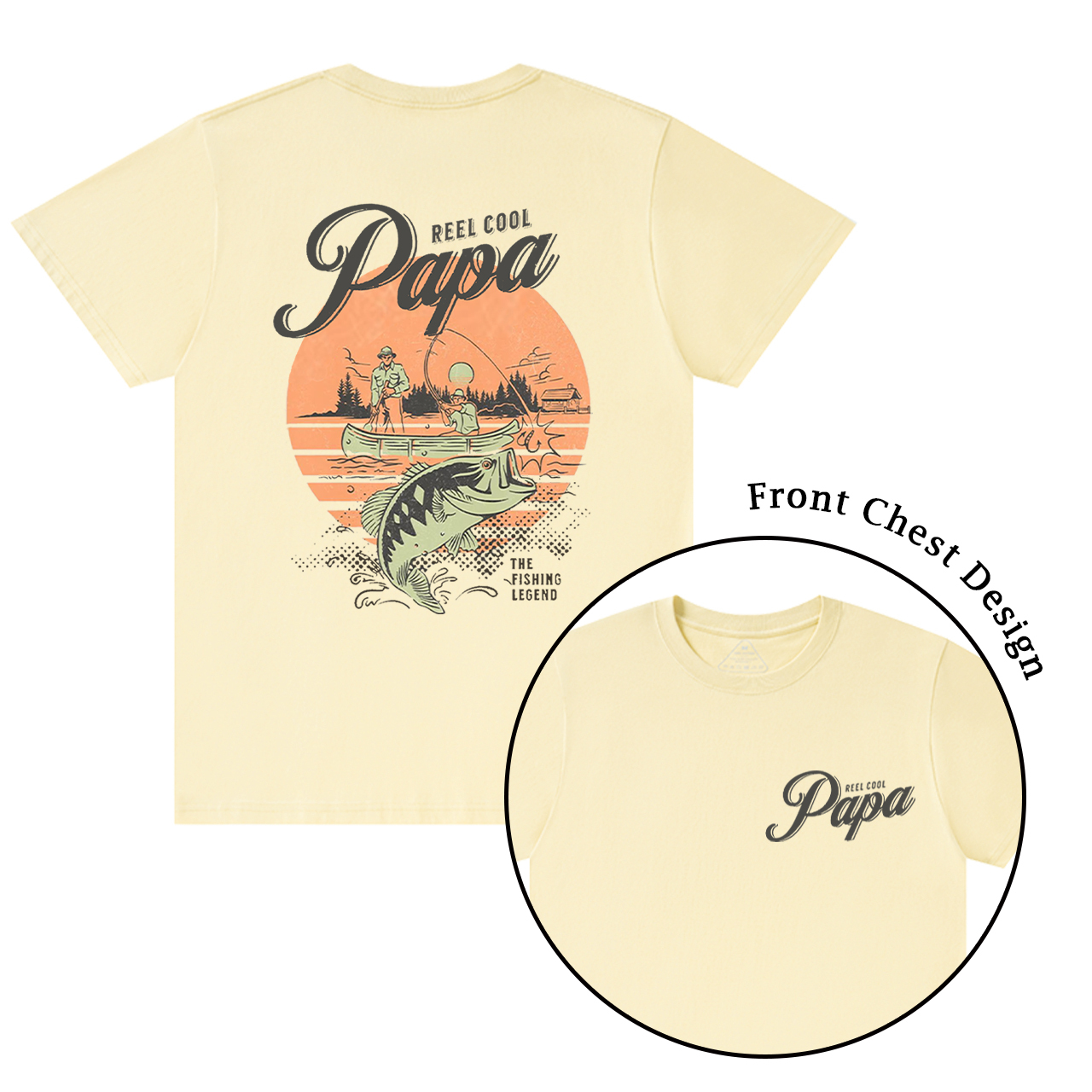 Personalized Cool Dad Fishing T-shirt