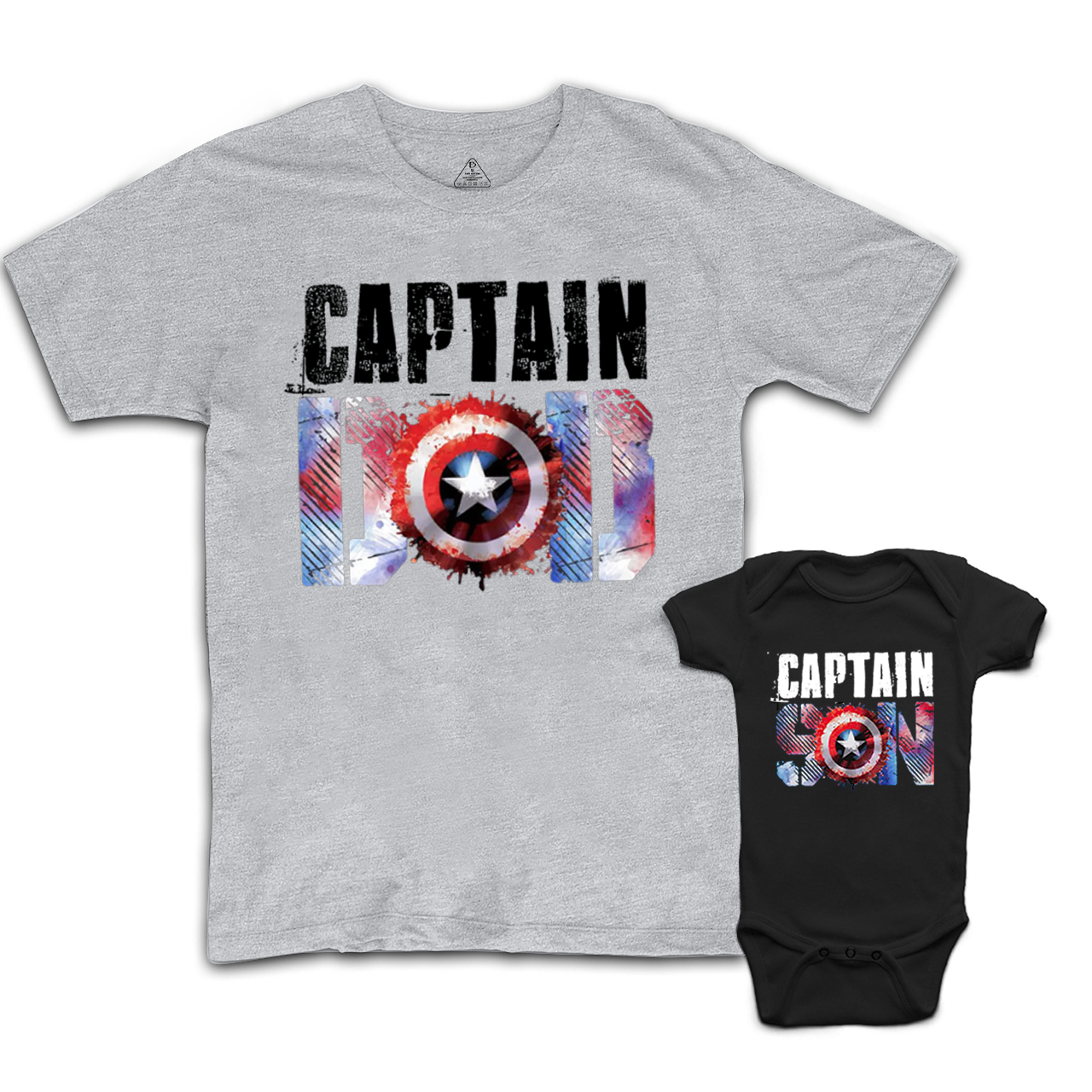 Captain Dad Captain Son Dad&Me Matching Shirts