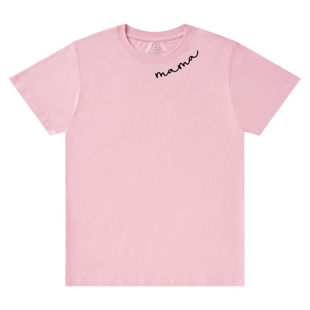 Collar Curved Mama Shirt For Mama