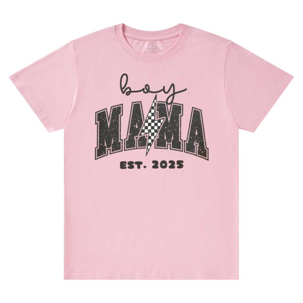 Personalized Boy Mama Est Date T-Shirts