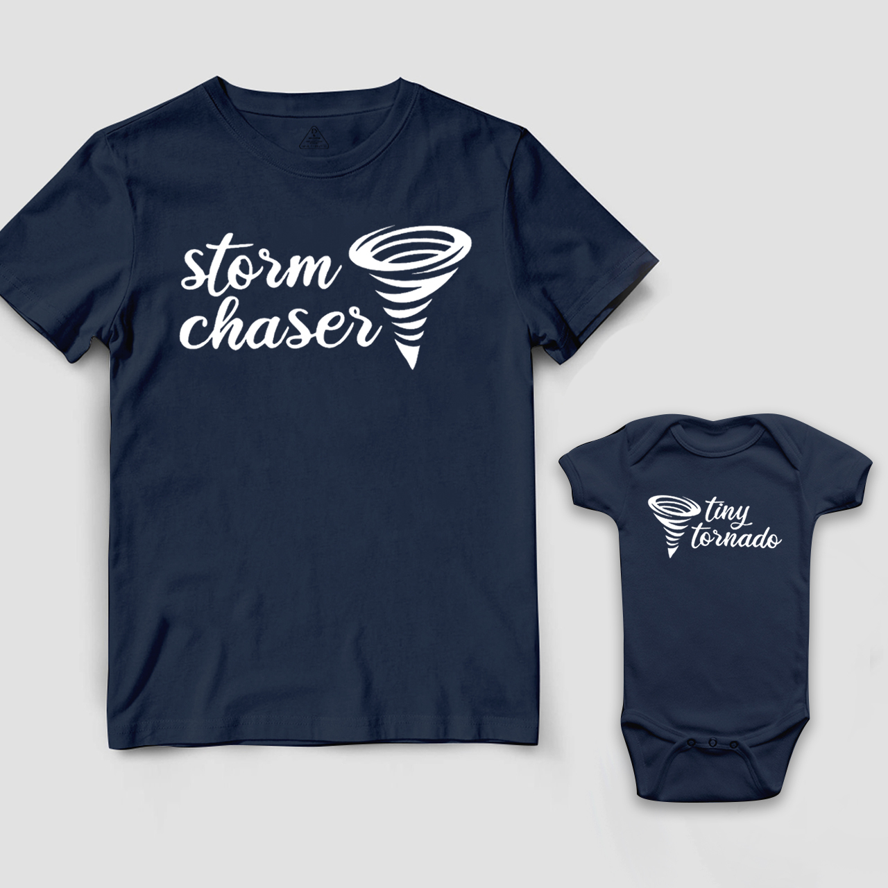 Storm Chaser Tiny Tornado Dad&Me Matching Shirts