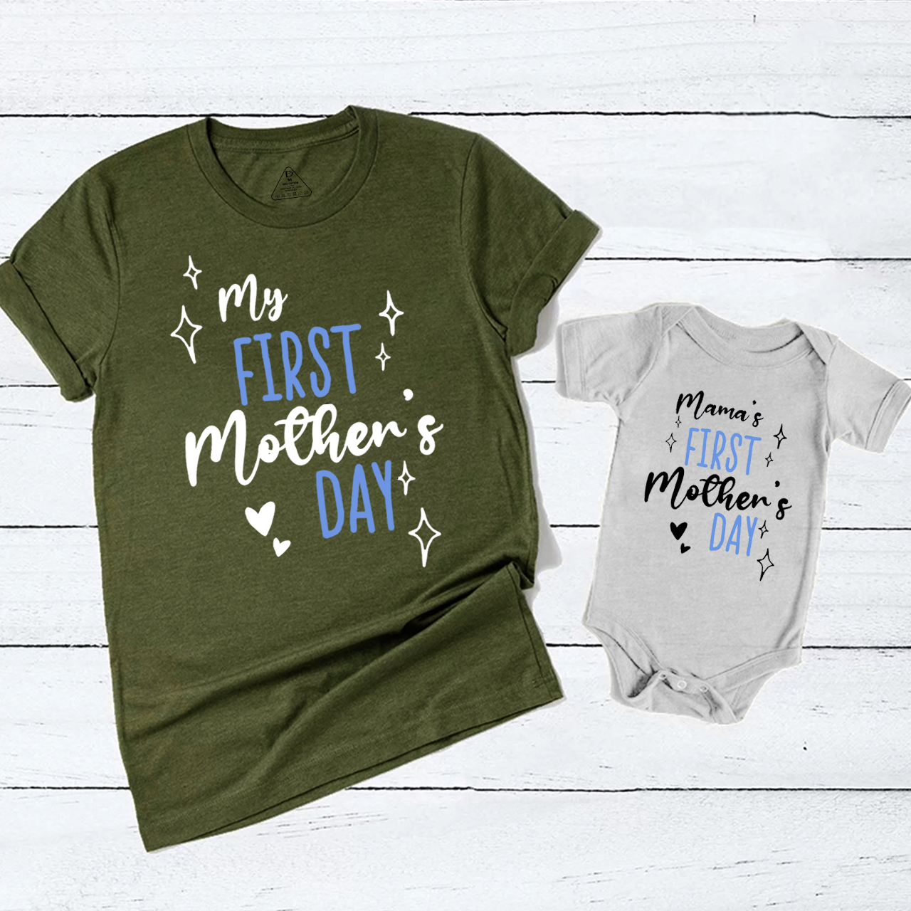 Mama's First Mother's Day Mom&Me Matching Tees