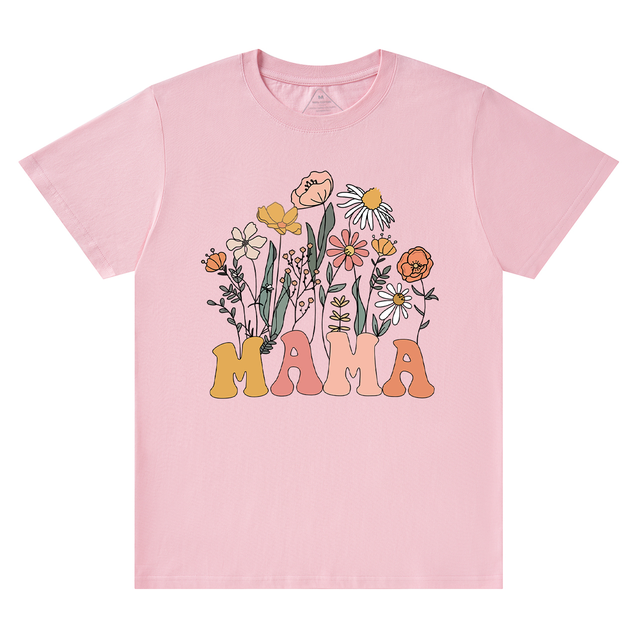 Retro Wildflowers New Mom Gift Shirt