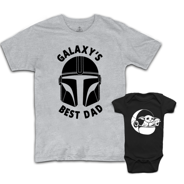 Galaxy's Best Dad Dad&Me Matching Shirts