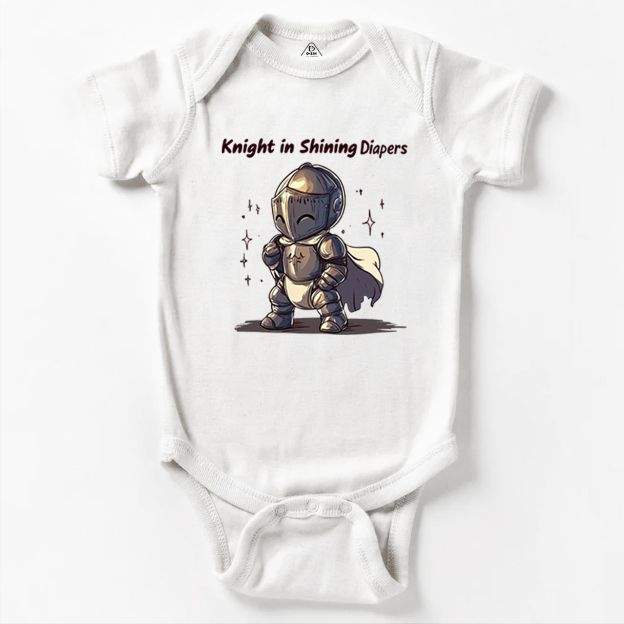Knight In Shining Diapers Bodysuit Beepumpkin