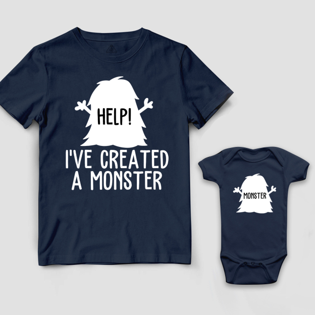 MONSTER Matching Tees For Dad and me