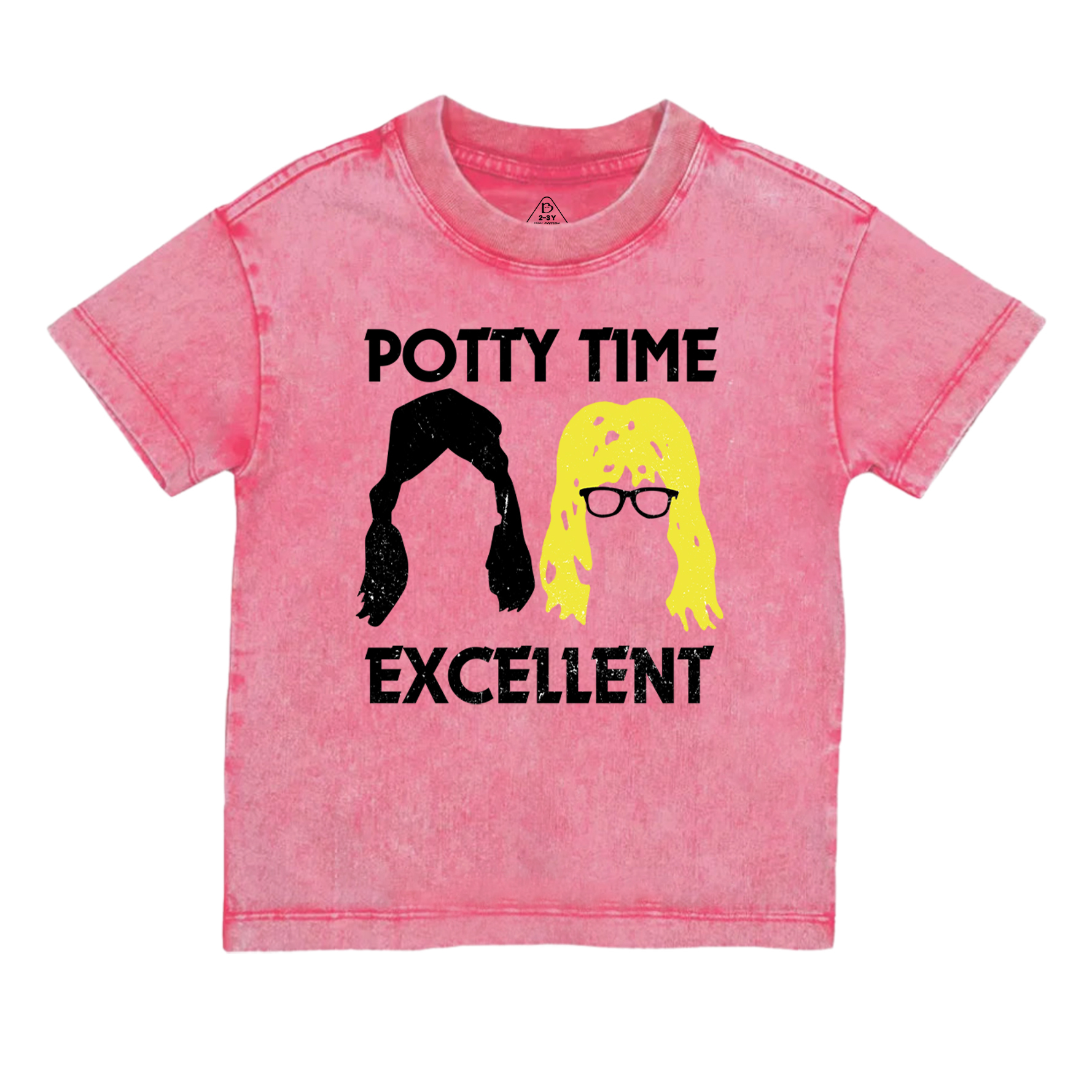 Potty Time Excellent Funny Toddler&Kids Washed Tees