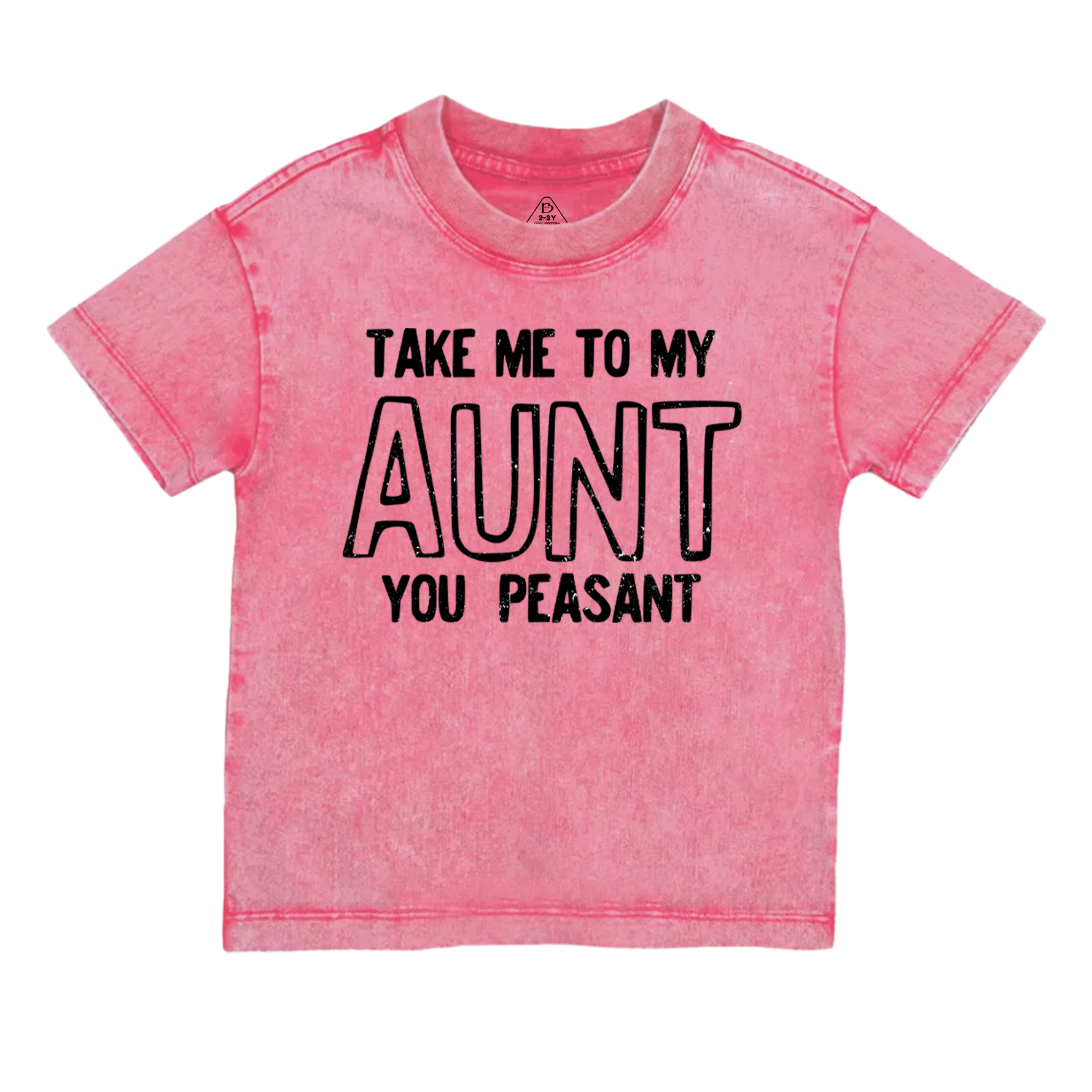 Take Me To My Aunt You Peasant Toddler&Kids Washed Tees