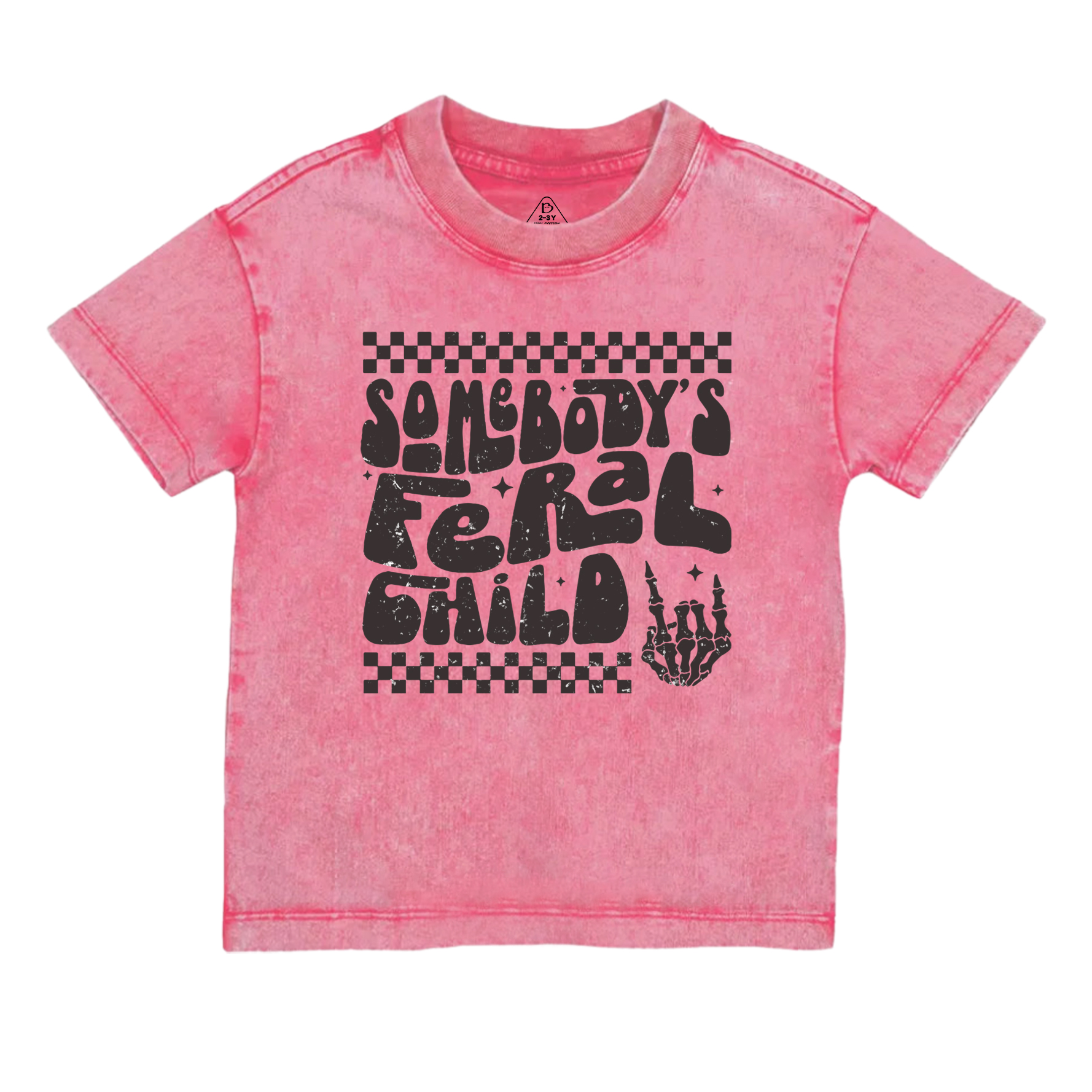 Somebody's Feral Child Toddler&Kids Washed Tees