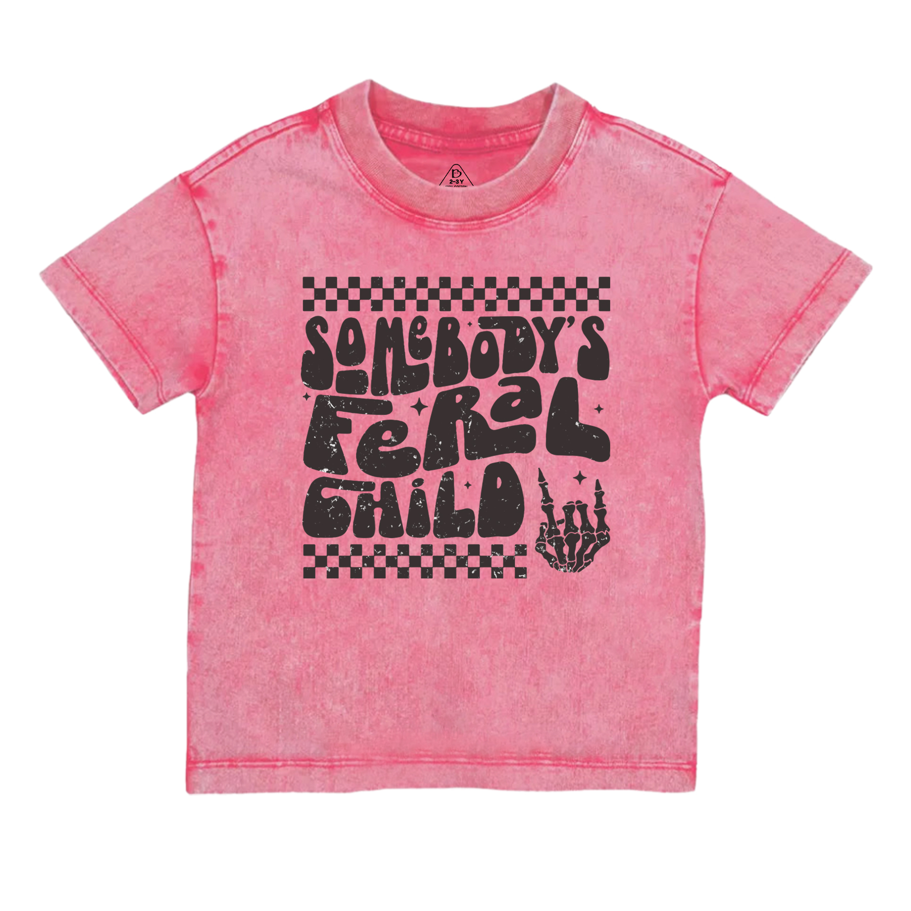 Somebody's Feral Child Toddler&Kids Washed Tees